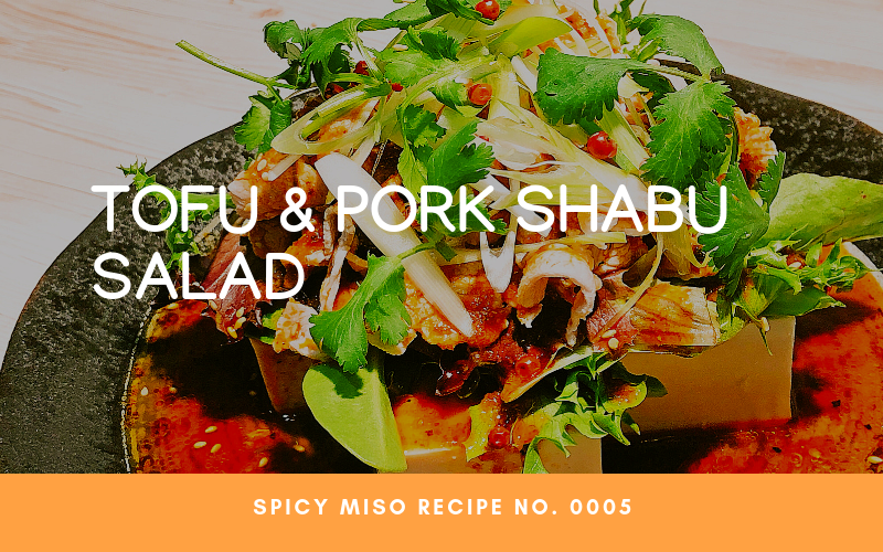 Tofu and Pork Shabu Salad Recipe Banner