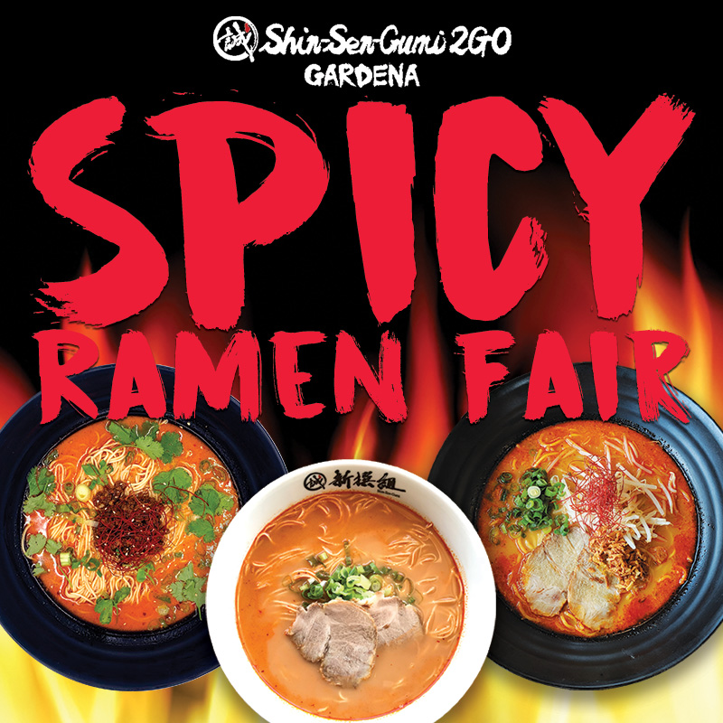 Spicy Ramen Fair Dan Dan Ramen Spicy Hakata Ramen and Spicy Satsuma Ramen