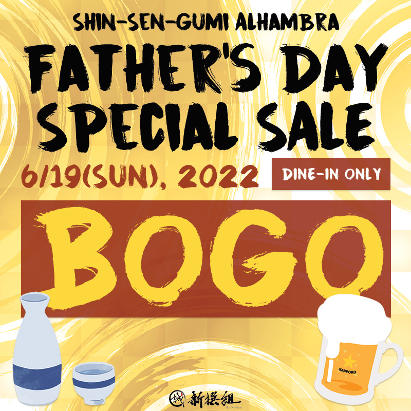 Alhambra Father's Day BOGO Cartoonized Sapporo Beer and Sake Cups