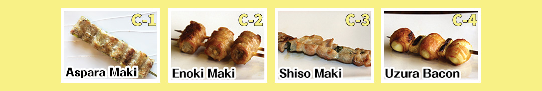 Bacon skewers photo of Yakitori C